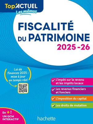 cover image of Top'Actuel Fiscalité du patrimoine  2025-2026